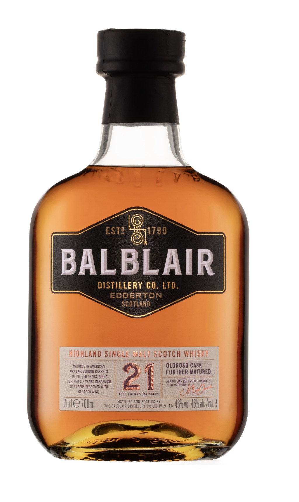 PATIENCE, DELICIOUSLY REWARDED: INTRODUCING BALBLAIR’S EXQUISITE 21-YEAR-OLD SINGLE MALT WHISKY 